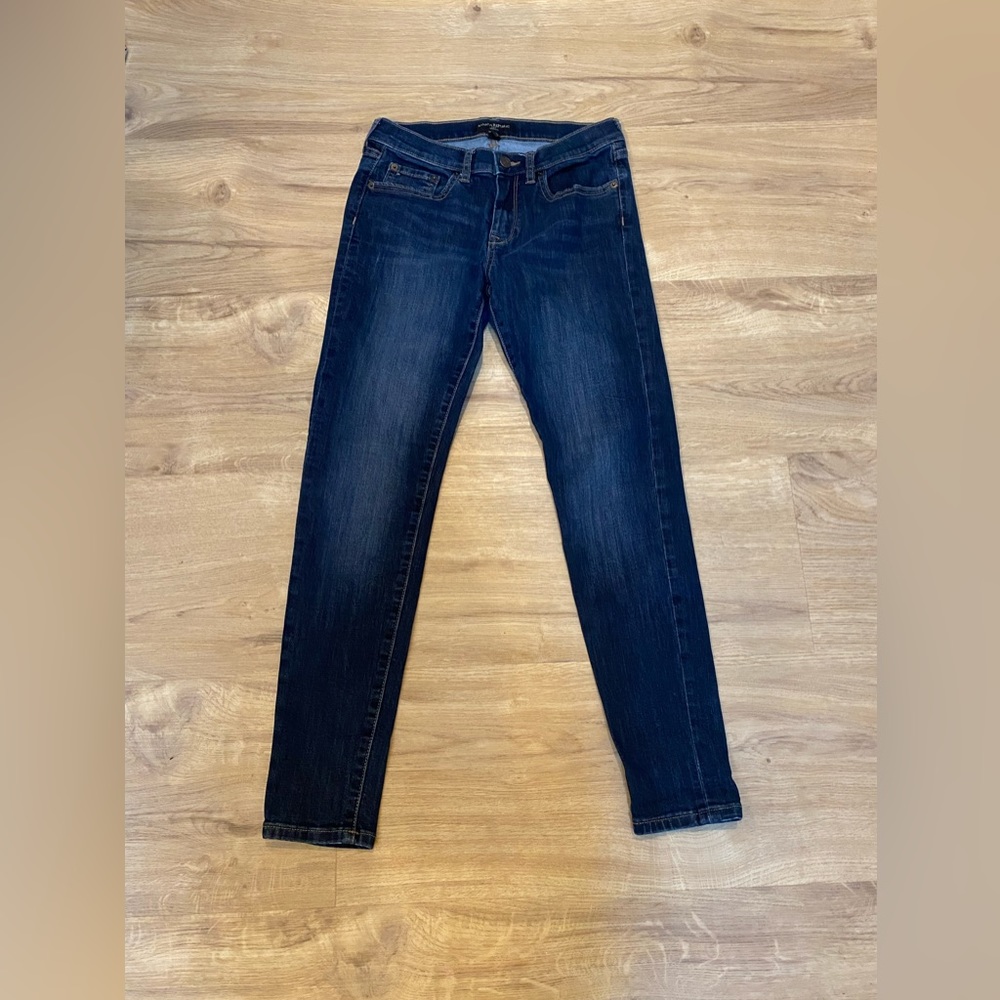 Banana Republic Jeans Womens 27 size 4 Skinny Dark Wash Premium Denim Jeans